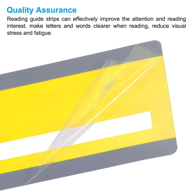 PATIKIL Guided Reading Strips, 20pcs Highlight Colored Overlay Bookmarks Sentence