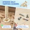 sourcing map 50Pcs ST4 x 25mm Pan Head Self Tapping