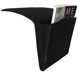 QUVIO Storage Bag - Storage Box - Bed Organiser - Organiser - For Your Bed or Couch - Felt - Black