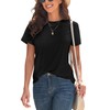 KevaMolly Basic Black T Shirts for Women UPF 50+ Short