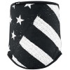 Black Zan® Neck Gaiter SportFlex® Series Black & White Flag