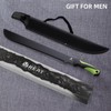 REAT Gardening Heavy Duty Machete,24" Full Tang Machete with Shaeth,Ergonomic