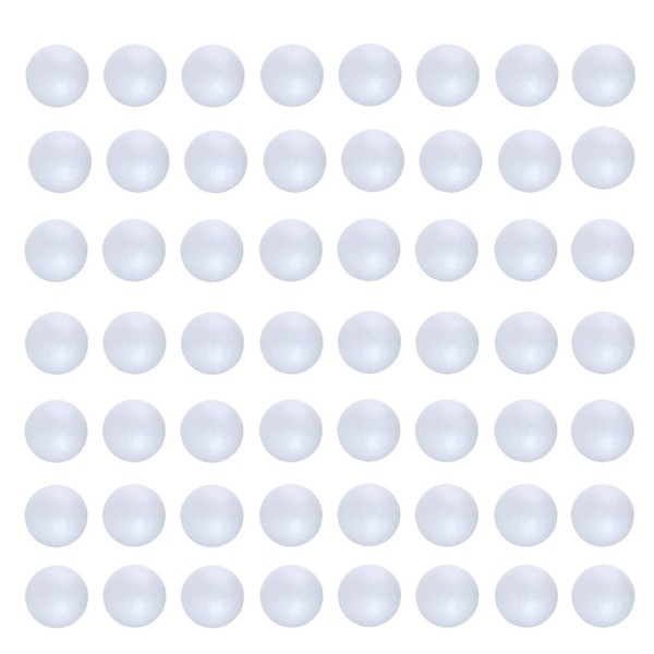 100pcs 1 inch White Foam Balls Polystyrene Craft Balls Styrofoam Balls for Art, Craft, Household, School Projects and Easter Party Decorations