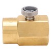 CO2 Cylinder Cartridge Adapter Household Soda Bottle Brass Refill Connector