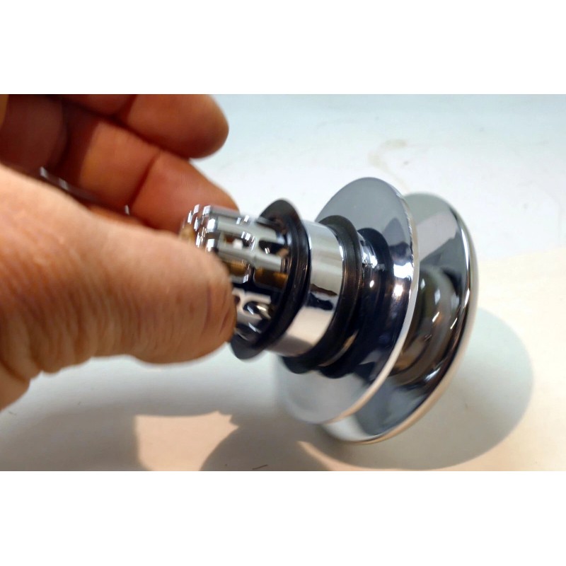 T.O.P. POP-UP SINK DRAIN STOPPER fits drains 1.25" silver Flower