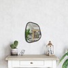 HLFMVWE Asymmetrical Mirror for Wall Irregular Oval Wood Frame Modern