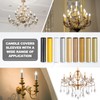 PATIKIL 3" Tall Candle Covers Sleeves, 6Pcs Metal E12 Chandelier