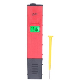 PH Tester Backlight Portable Digital PH Meter ATC High Accuracy Acidity Tester PH Test Pen for Water Soil Red