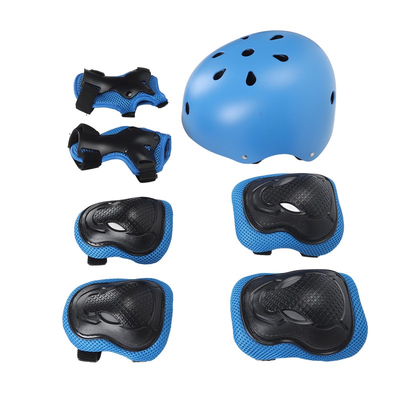 Helmet Knee Pad Adjustable Comfortable Protective Kids Sport Gear Set
