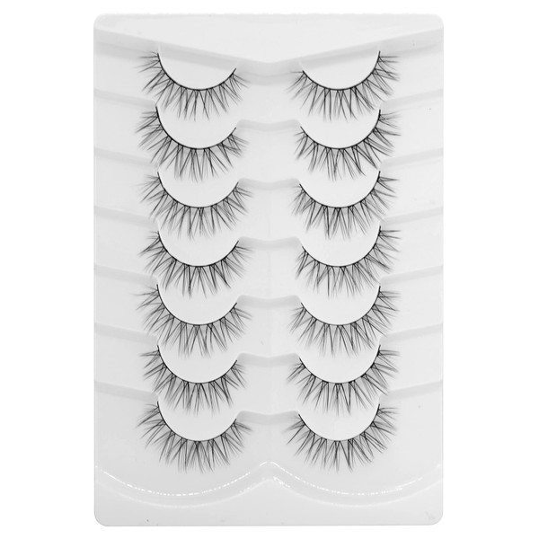 Bluesmurfs Fake Eyelashes Natural Look False Lashes Soft Thin Band