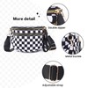 kuifang Checkered Bum Bag Crossbody Bag for Women, Spacious Purse