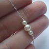 Yienate Unique Tiny Pearl Bracelets Chain Silver Beads Hand Chain
