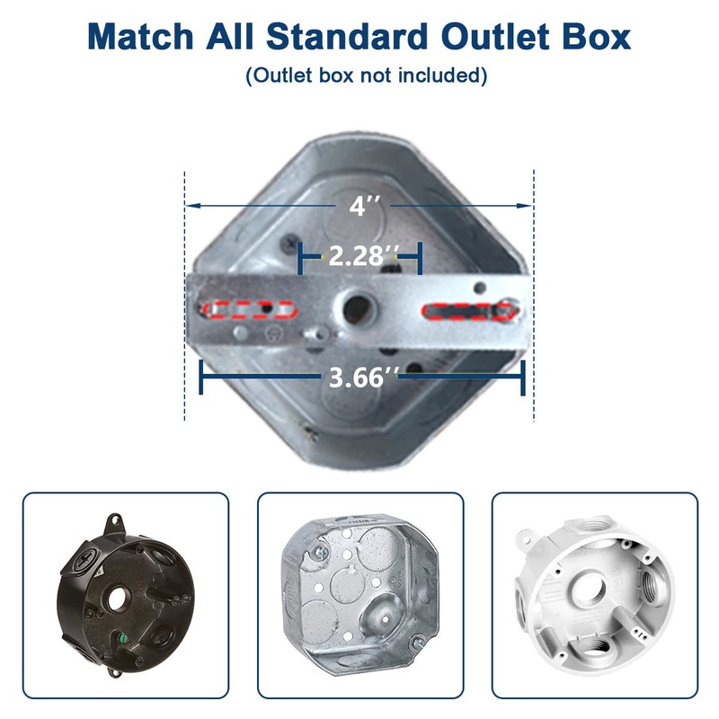 EMANER Motion Sensor Light Outdoor, Dusk to Dawn Floodlight 5000K,