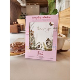 LUX PRESS Thank you Mushrooms luxurious greeting cards | Blank 5X7 THANK YOU CARDS, 10 pack with envelopes | Stunning colors printed on high-end recycled paper with eco-friendly ink