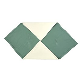 KraftKids Baby Car Seat Blanket in Double Crepe Green Jade 100 x 100 cm Baby Blanket Fluffy Warm Fleece Blanket