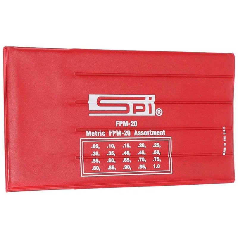 SPI 20 Piece (0.05mm to 1mm) Metric Steel Parallel Feeler