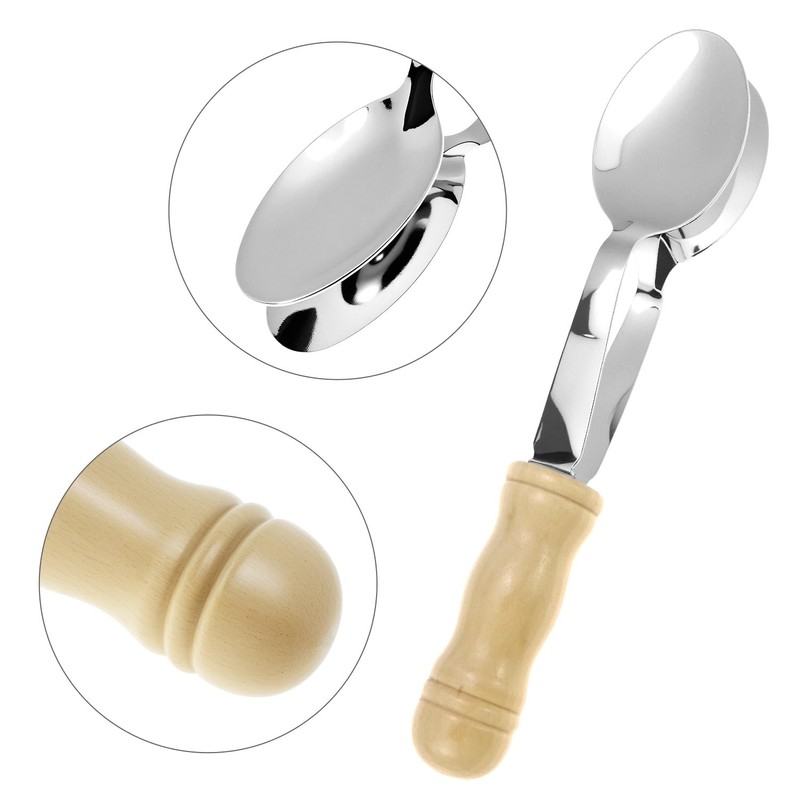 Music Spoon, 8 Inch Percussion Instruments Soundboard Metal Spoon, Classical
