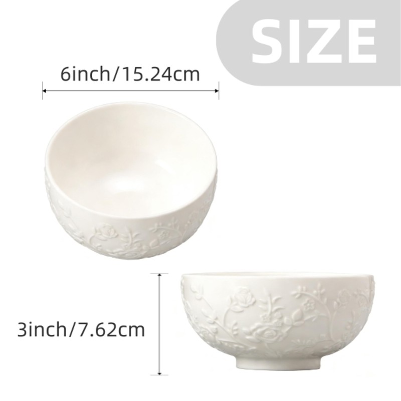 Soup Bowls,Cereal Bowls Set of 4, Decorative Bowls Ceramic Ramen