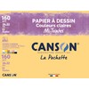 Canson 2789-ASS Pouch 12 Sheets of Drawing Paper 160 g/24