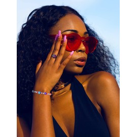 6PCS Evil Eye Bracelet for Women Men 7 Knot Evil Eye Bracelet Turkish Blue Evil Eye Black Bracelet Adjustable Mal Ojo Protection Bracelets Red String Bracelets for Women Men Lucky Jewelry Gifts