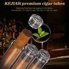 KEJIAR Cigar Tube, 3 Cigar Travel Cigar Case with Gel