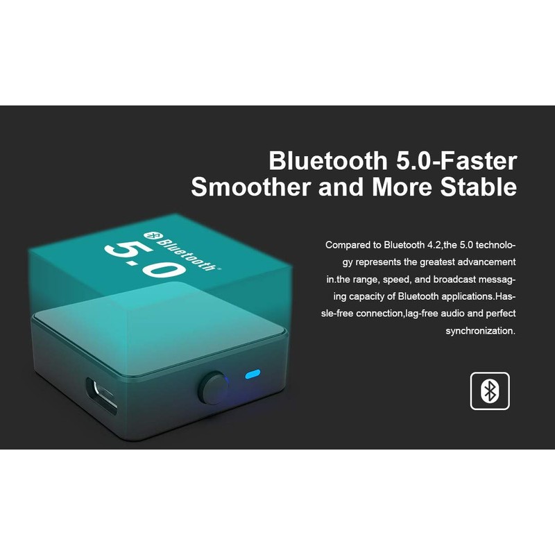 HIDIZS H2 Lossless Bluetooth Receiver with LDAC/aptX/aptXHD/AAC, Supports Multiple Codecs