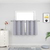 Kitchen Tier Curtains Over Sink Grey 30 inch Length Privacy