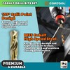 CORTOOL Cobalt Drill Bit Set, 15pcs Twist Jobber Length Drill