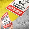 2 PС Video Surveillance Sign French - 7 x 10