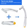 ANTHYTA Rainfall Shower Extension Replacement,Shower Head Extender,Plastic Shower Head Extension,Easy