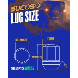 M14x1.5 OEM Lug Nuts for Ram 1500 Jeep Wrangler JL & Grand Cherokee Dodge Charger Chevy Impala Stock Wheels, Set of 20 14mmx1.5 Chrome One-Piece Design Factory Wheel Lug Nut Replace Part No 611-330