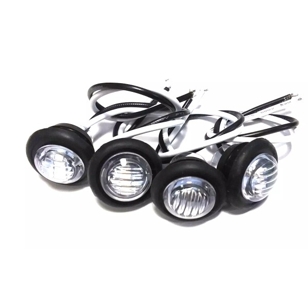 BBT 4 Super Bright 12 volt Waterproof Clear Lens Blue