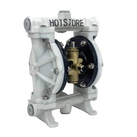 HOTSTORE Air-Operated Heavy Duty Double Diaphragm Transfer Pump 1/2" Inlet & Outlet, 13GPM Polypropylene Air Operated Pneumatic, 1/4" Air Inlet for Diesel, Grease, Kerosene & Oil