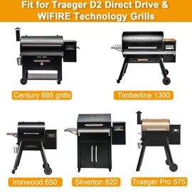 BBQ-PLUS D2 Hot Rod Igniter Replacement Kit for Traeger Pro 575 & 780, Ironwood 650 & 885, Silverton 620 & 810 Heating Element for Traeger D2 Direct Drive & WiFIRE Technology-80W 20V