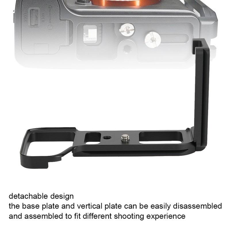 Metal Quick Release L plate Bracket Vertical Hand Grip Holder
