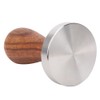 58mm Stainless Steel Coffee Tamper Wooden Handle Powder Pressing Tool