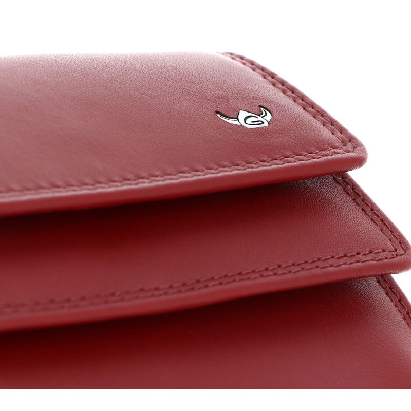 Golden Head Polo RFID Leather Wallet 10 cm, red, rfid
