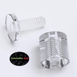 4 x Clear Standoffs, Glass Like, Acrylic, transparent spacers, plastic, wallmount, display signs, Anti-Corrosion, Waterproof, Size 19x19mm, (3/4 x 3/4 in)