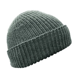 Blauer Peter - Knitted Hat - Merino - Plain - 10 Colours, Light grey