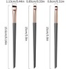 Brochas para Ojos Cepillo Delineador en Ángulo, Nylon ABS