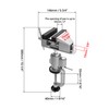 QWORK 3" Universal Tabletop Clamp Vice Tilts Rotate 360°, 2