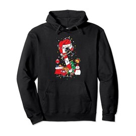 Candy Cane Crew Christmas Matching Costume Xmas Group Pullover Hoodie