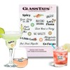 GLASSTATS Fiesta Time 12+ Dissolvable Drink Markers - Wine Glass