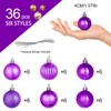 Christmas Baubles, H HOME-MART 36Pcs 4CM Xmas Tree Christmas Decorations,