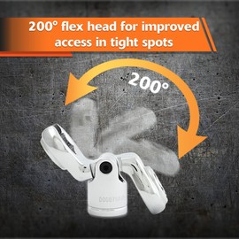 Dynamic D010029 Tools 3/8-Inch Drive 7 Piece SAE, Flare Nut Crowfoot Socket Set, 3/8-Inch-3/4-Inch