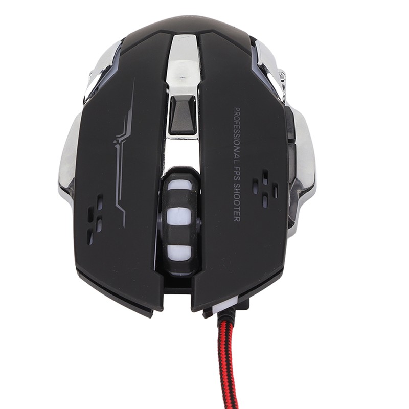 RGB Wired Gaming Mouse Side Key Design 1200DPI RGB Breathing