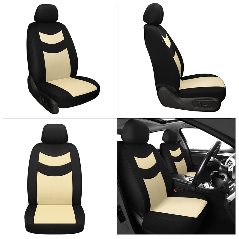 Universal Car Seat Covers for Front Seats, Cloth Front Car