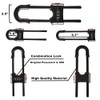 4 PACK Child Proof Sliding Cabinet Door Code Locks Baby