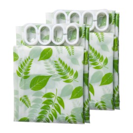 High Quality Waterproof Printed PEVA Hotel Style Hookless Shower Curtain with Built-in Liner Durable Bathroom Decorcolor: Blue, length: 70 to 79 in, width: 70 in & above