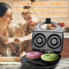 Ht Viik Donut Maker,Doughnut Machine,Bake 2 Donuts,Double-sided heating, Non-stick Surface,